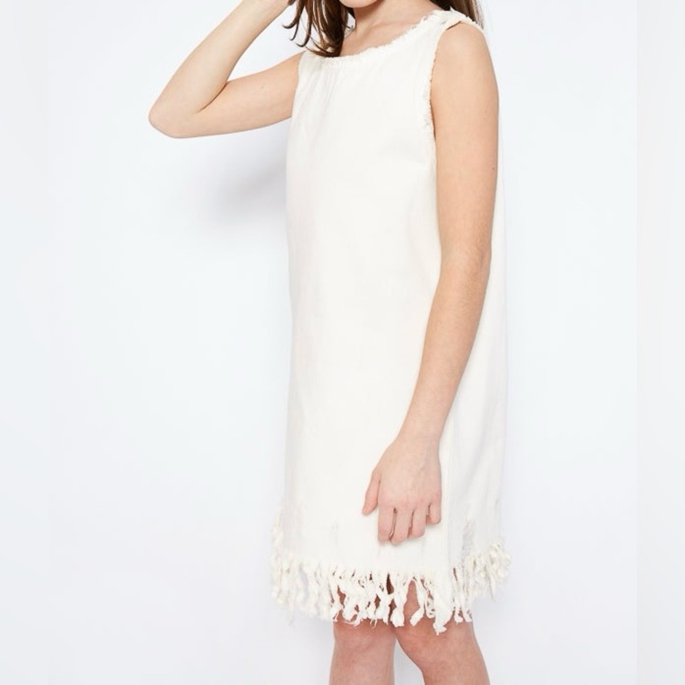 M Hayden LA Denim Dress with Fringe Hem NWOT